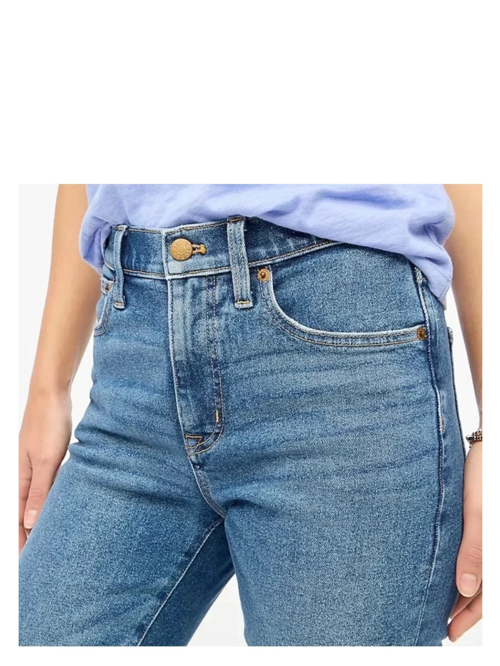 NWT J.Crew Tall Essential Straight Leg All Day Stretch Jeans Blue - Size 24T